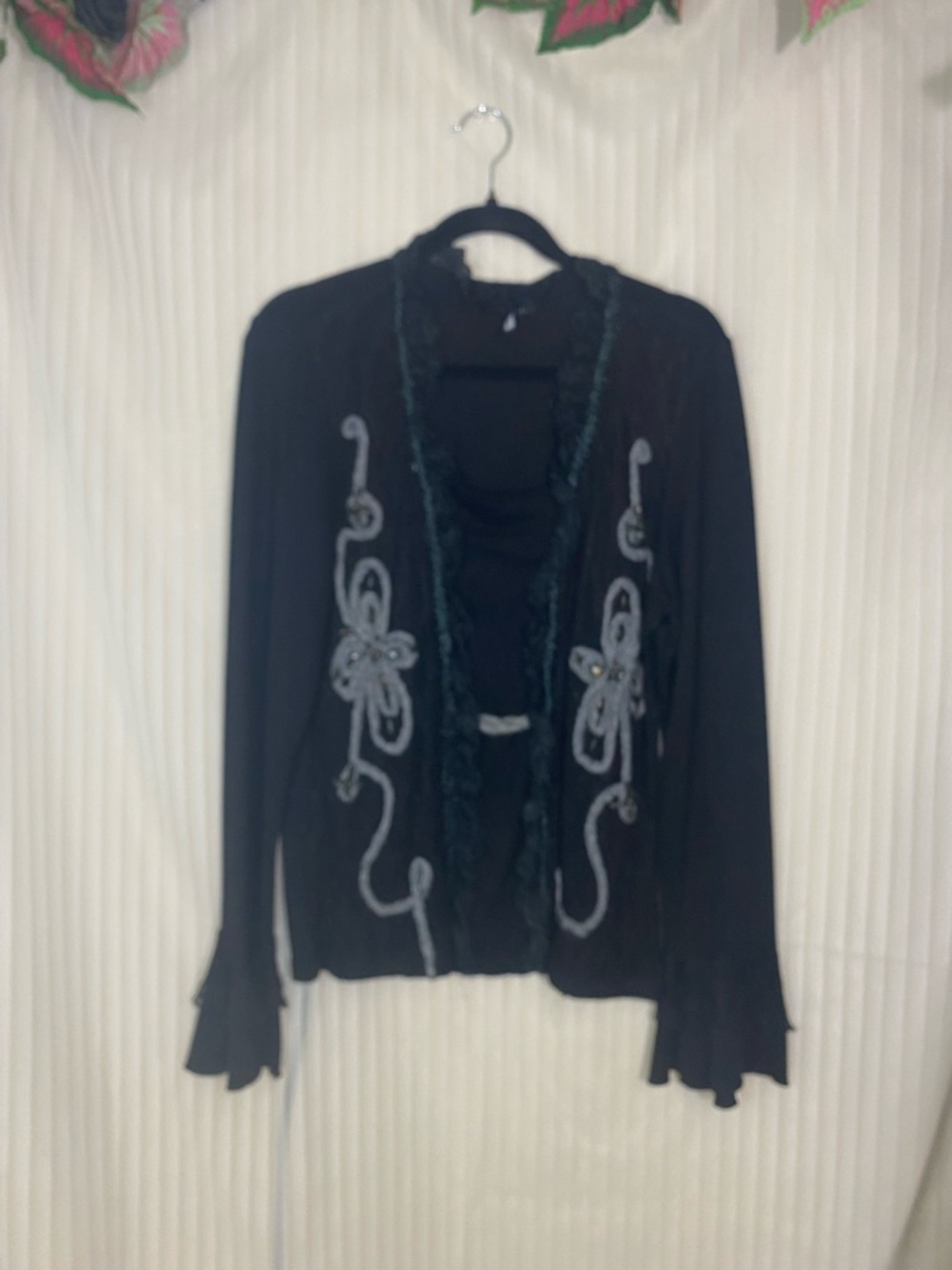 Panilli Black Embroidered Women’s Sweaters